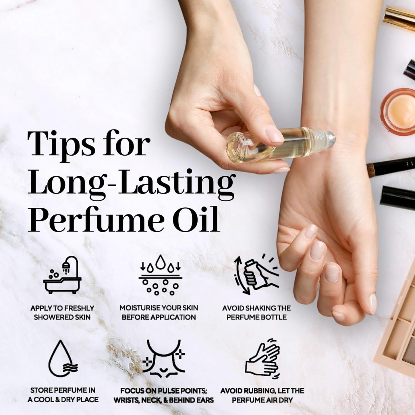 Cashmere Mist Alcohol-Free Perfume Oil - 8ml Travel Size Rollerball | Long-Lasting Clean Scent