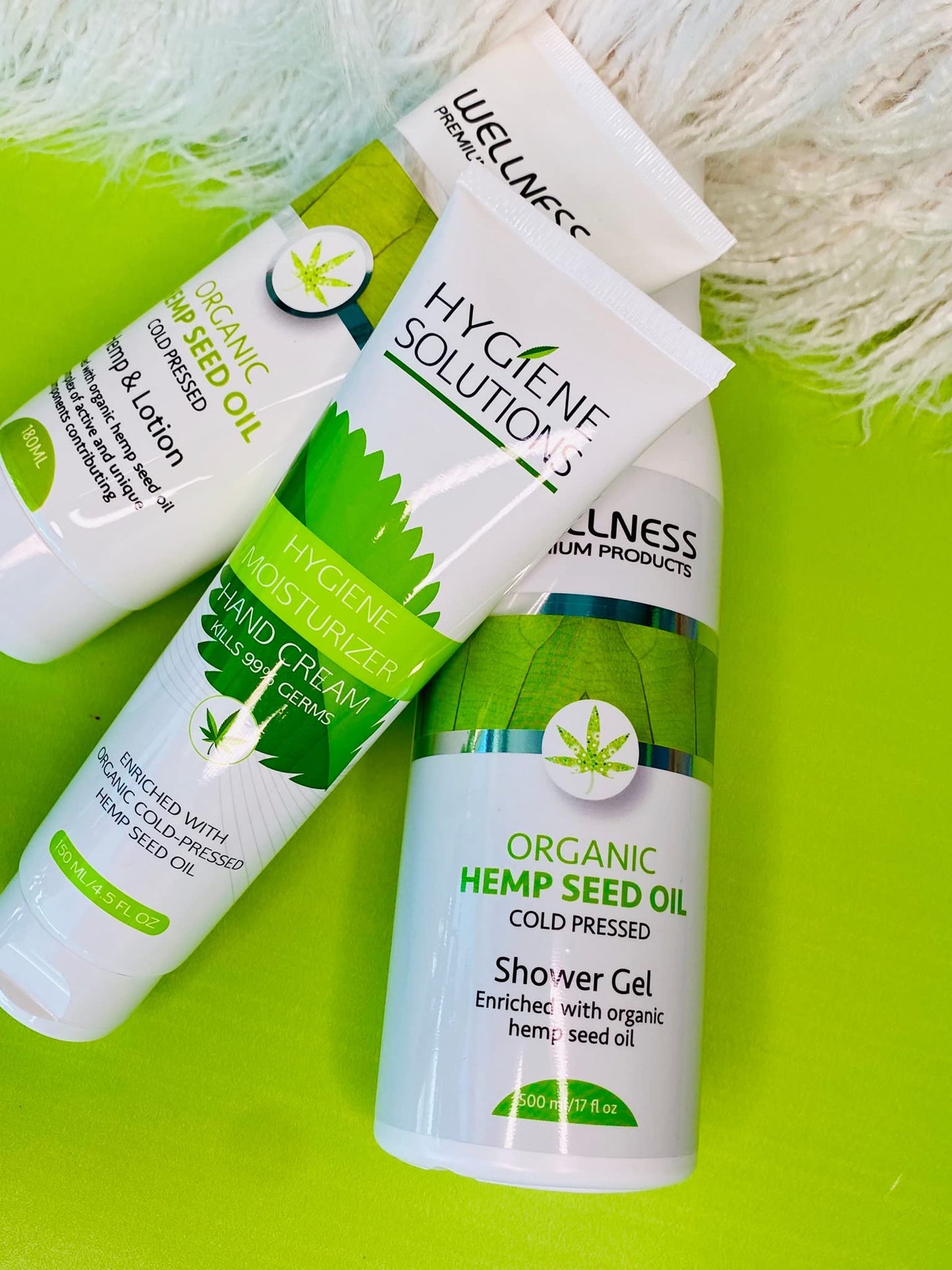 Wellness Premium Products Organic Hemp Seed Oil Lotion Unisex Body Lotion 6.3 oz