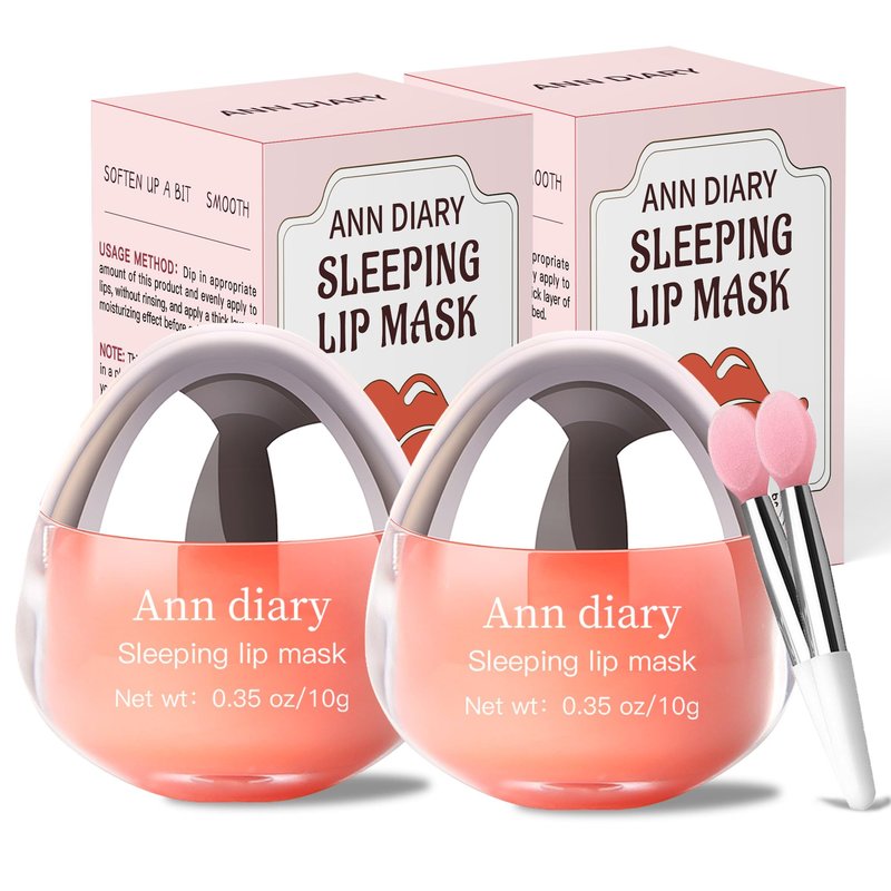 Ann Diary Sleeping Lip Mask: Nourish,Dry Lips,Hydration,Moisturizing for Cracked Lips,Visibly Plumps & Softens, Restores Healthy Moisture Balance to Lips,Day Overnight Lip Care Treatment,20G|0.75 oz