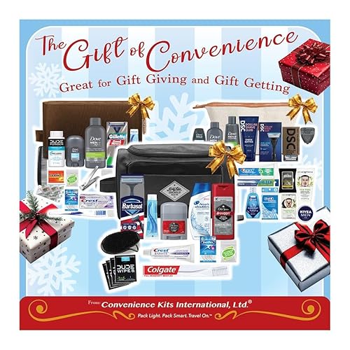 Convenience Kits International Men¡¯s Premium 15-Piece Assembled Travel Kit Featuring: Gillette and Barbasol Shave Products