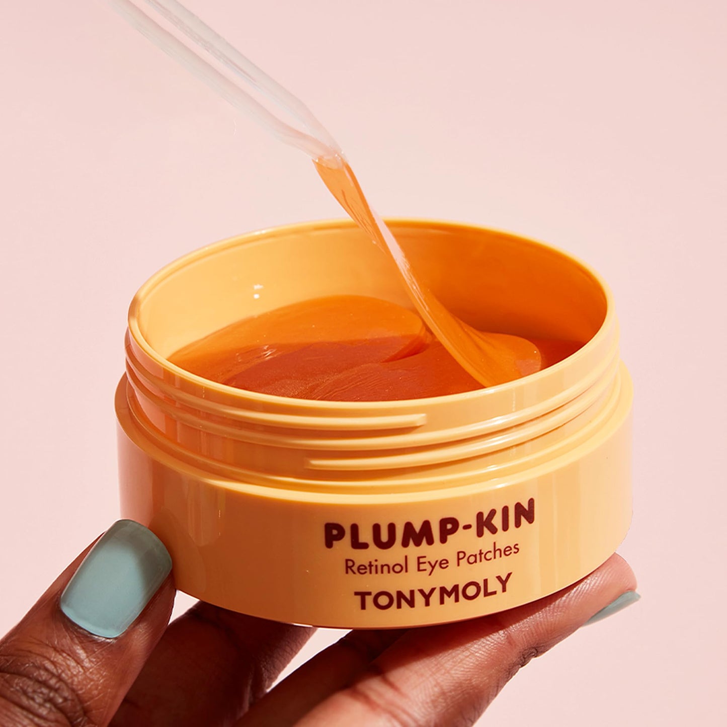 TONYMOLY Plump-kin Retinol Hydrogel Under Eye Patches - Hydrating & Refreshing Eye Patches with Retinol & Pumpkin Extract for Dark Circles & Puffy Eyes, 30 Pairs
