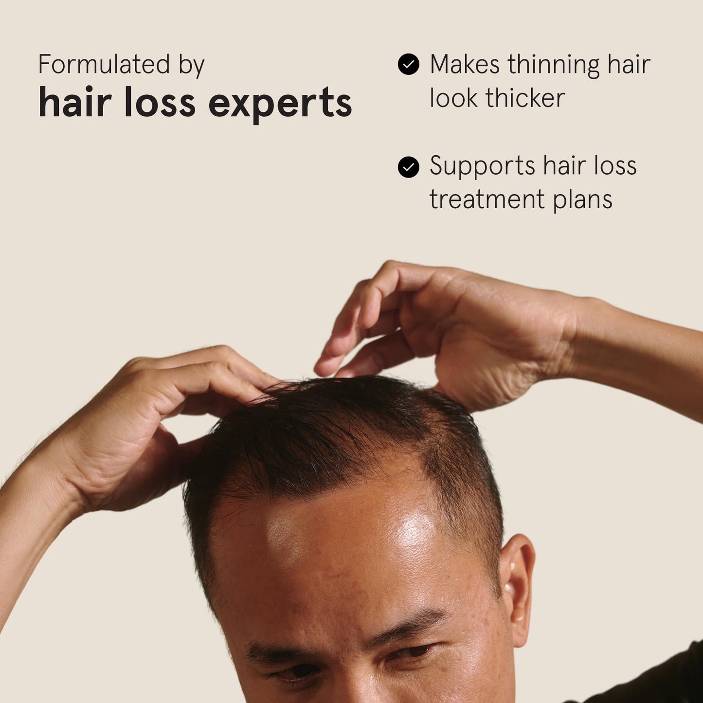 Keeps Thickening Pomade for Men - Matte Finish Medium Hold Styling Pomade - Biotin Hair Styling for Fuller Thicker Looking Hair - Ethanol & Propylene Glycol Free - Travel Size - 3 Oz