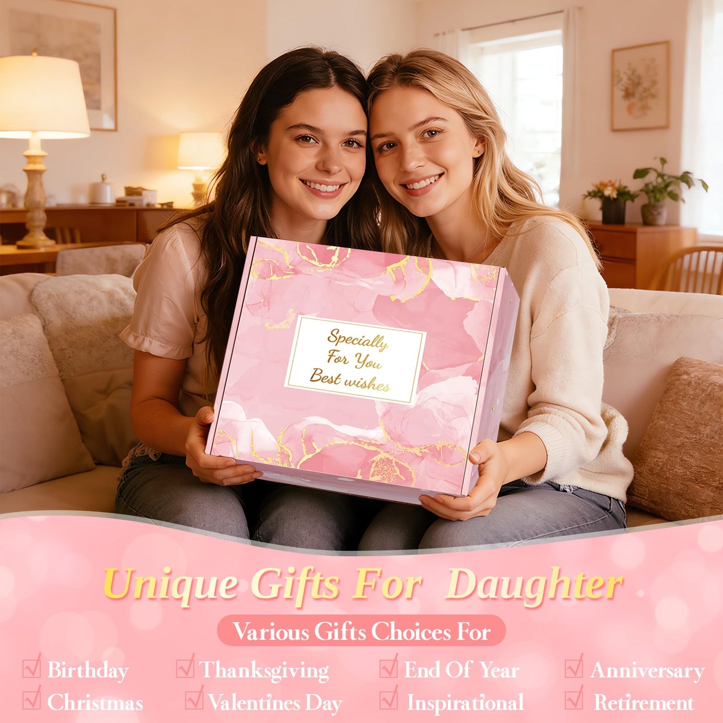 Gifts for Women Self Care Gifts Get Well Soon Gifts, Lavender Relaxation Spa Gift Basket Sets with Luxury Flannel Blanket, Unique Mothers Day Mom Gifts Basket for Mom Wife Grandma Sister