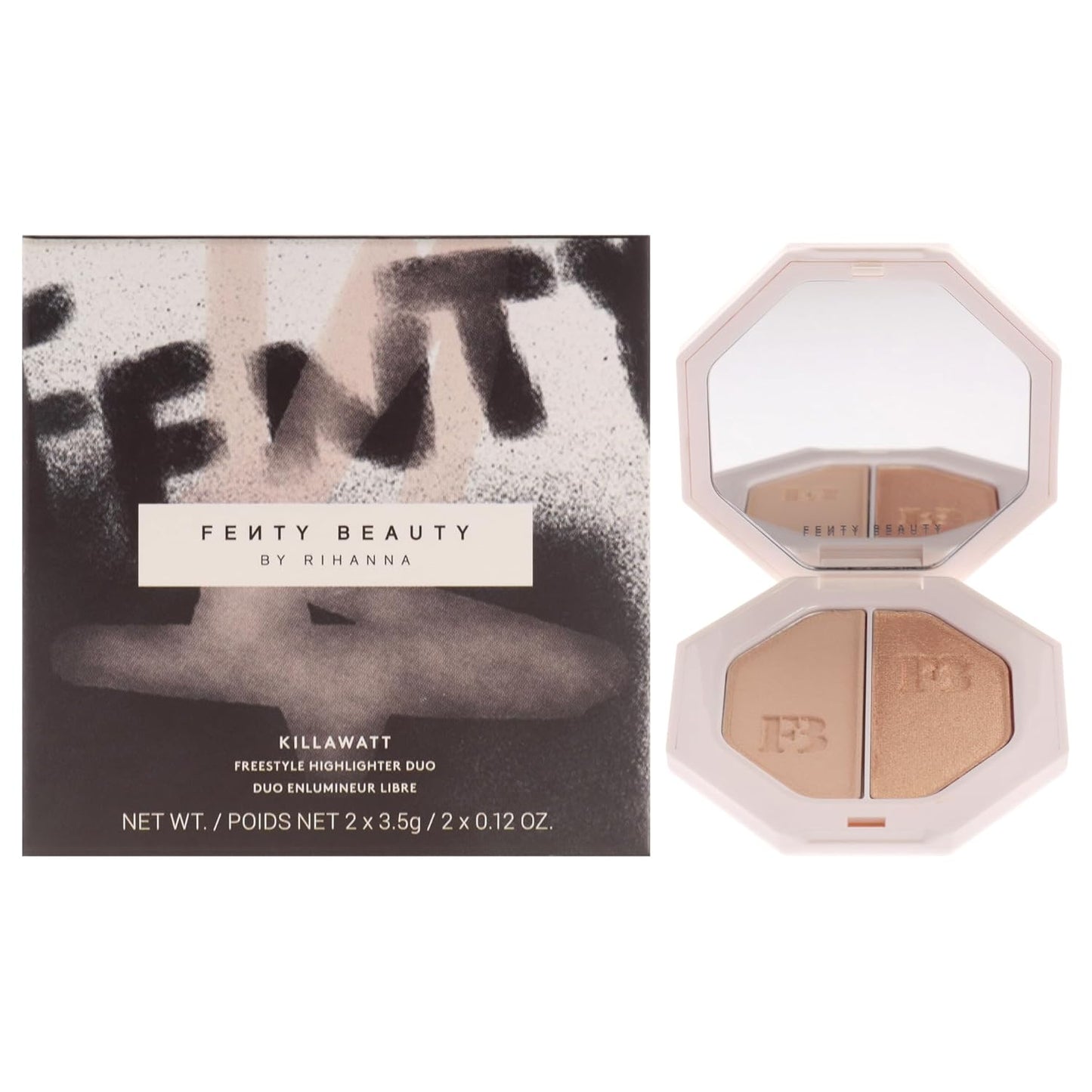 Fenty Beauty Killawatt Freestyle Highlighter Duo - Mean Money & Hustla Baby | 2 x 0.11 oz Shimmering Highlighters