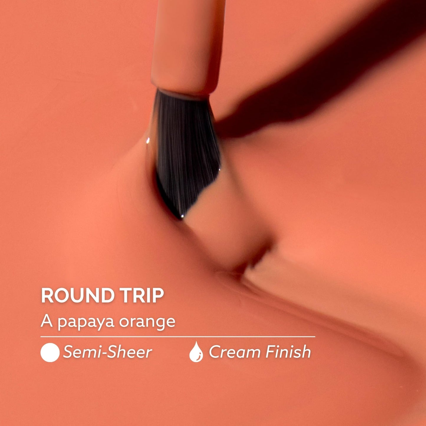 Dazzle Dry Nail Lacquer (Step 3) - Round Trip - A papaya orange. Semi-sheer cream. (0.5 fl oz)