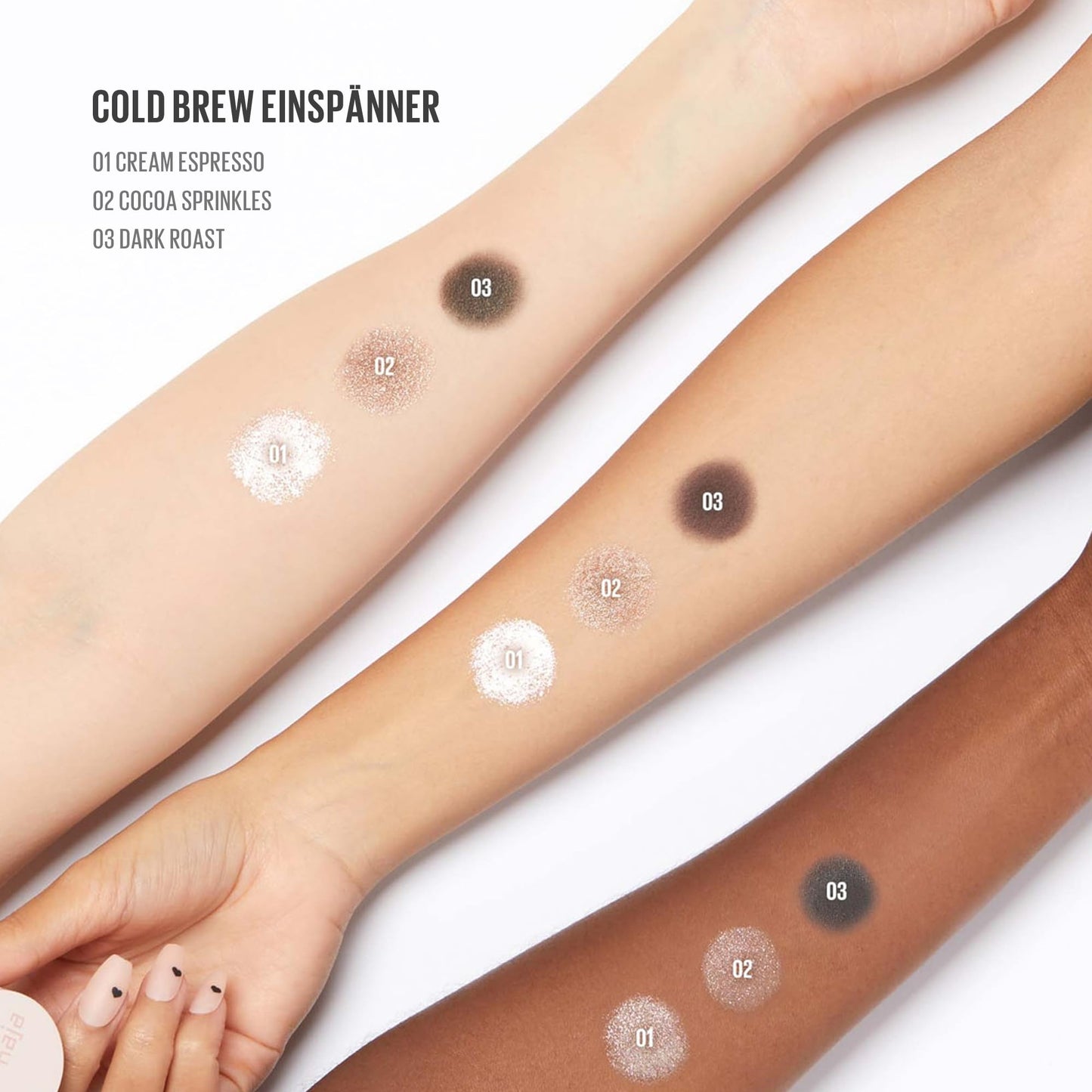 Kaja Beauty Bento Collection | Glitter + Shimmer + Matte | 21 Cold Brew Einspänner - Soft Ash Gray | 2019 Best of Beauty Award in Glitter
