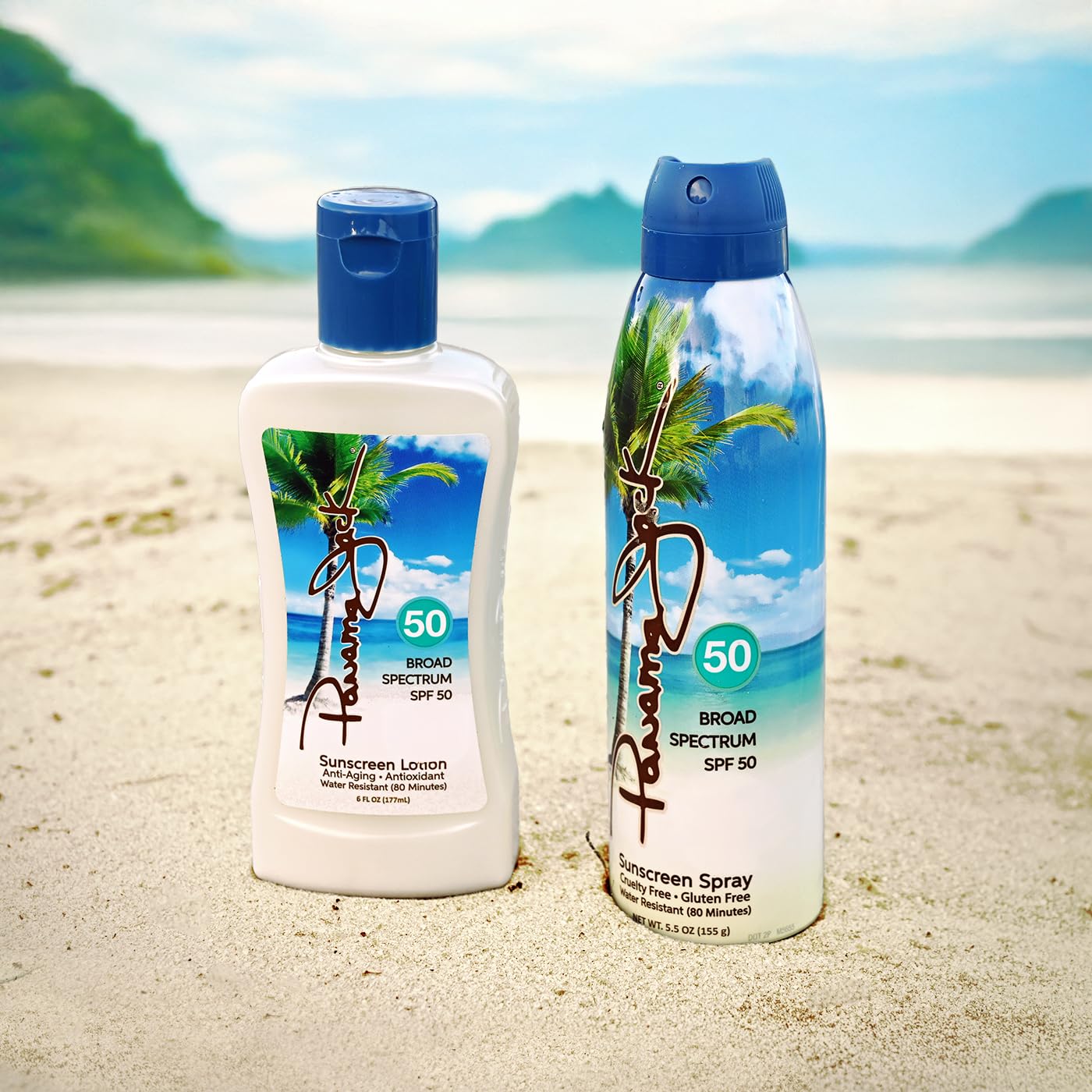 Panama Jack Travel Sunscreen Lotion & Spray - SPF 50 Duo Pack | Sun Care Essentials