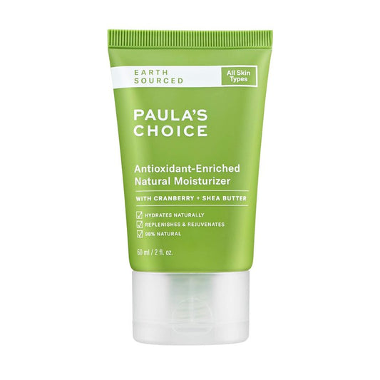 Paula's Choice EARTH SOURCED Antioxidant Enriched Natural Moisturizer with Shea Butter & Vitamin E, 98% Natural & Fragrance Free, 2 Ounce