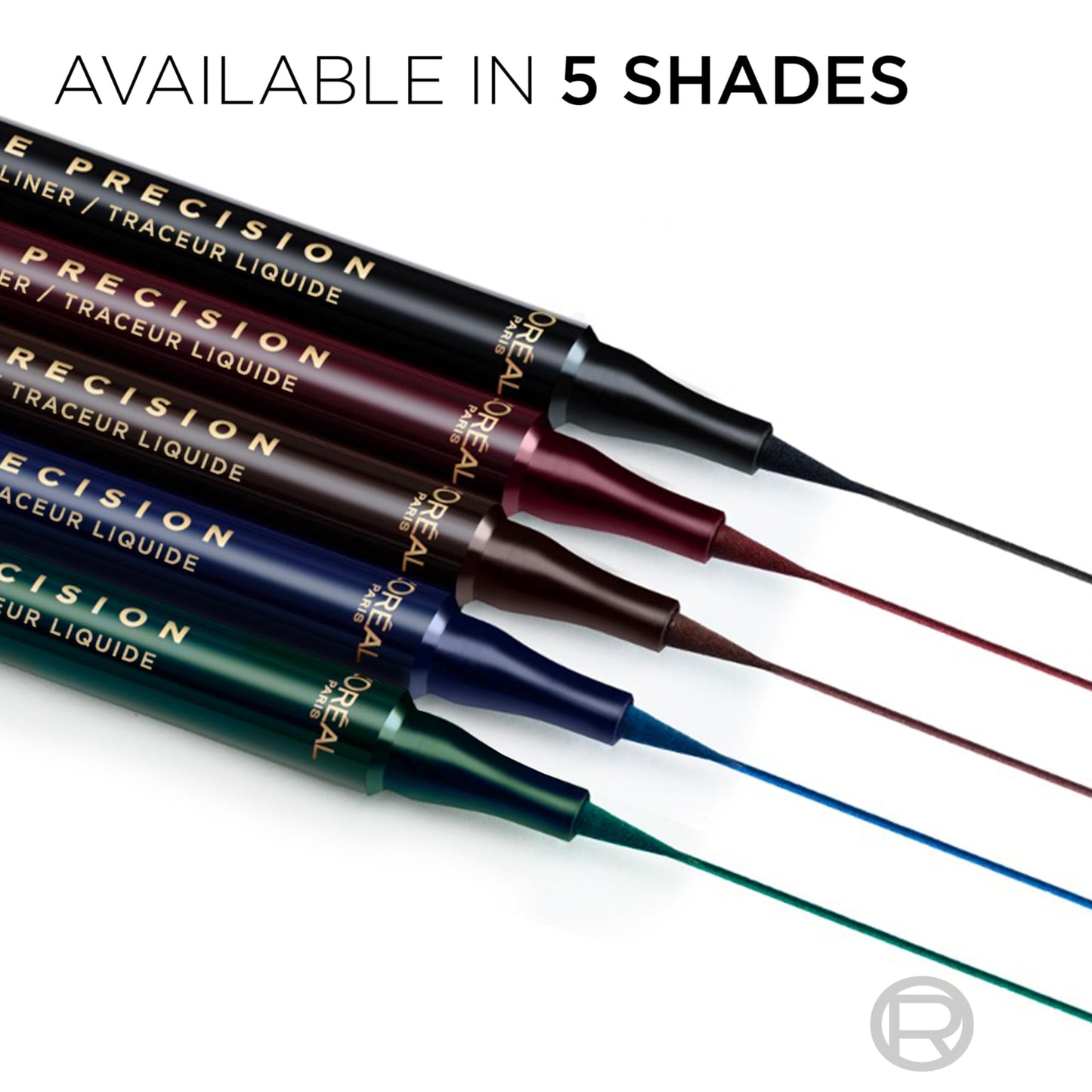 L'Oreal Paris Haute Precision Waterproof Liquid Eyeliner, Smudge-Proof Eye Liner with Micro-Tip, for up to 28HR Eye Makeup Wear, 030 Blue Suede