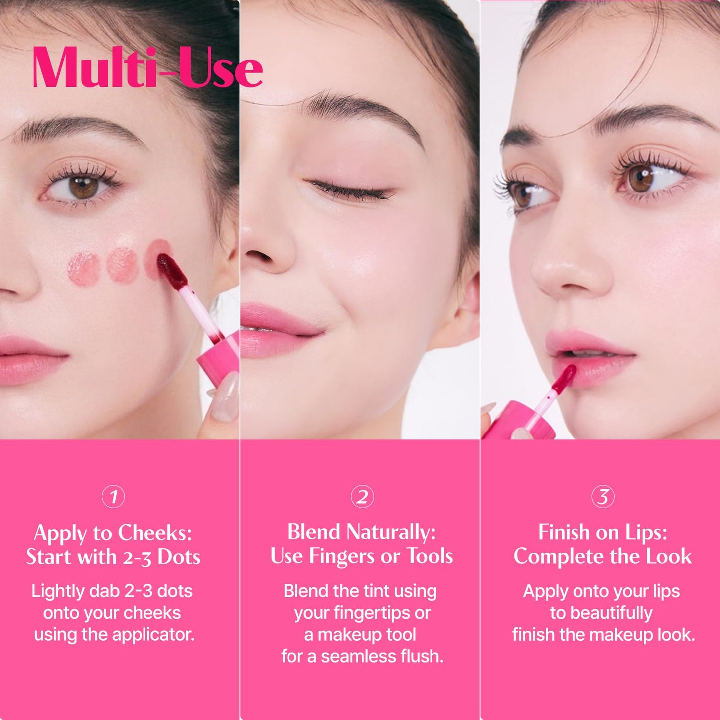 ETUDE Dear Darling Water Tint – Grape Ade | Korean Lip Stain & Lip Tint for Hydrated Pink Lips, Smudge-Proof Long-Lasting Lip & Cheek Makeup | K-Beauty Gift, Stocking Stuffers