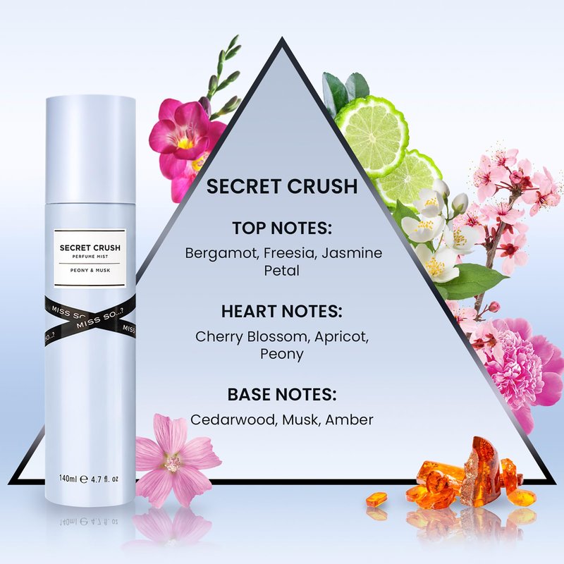 Secret Crush Perfume Mist by So…? for Women - 4.7 oz Mist - Pack of 3