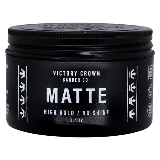 Victory Crown Matte Pomade High Hold & No Shine Hair Styling Wax for Natural & Sophisticated Looks, 3.4 Oz