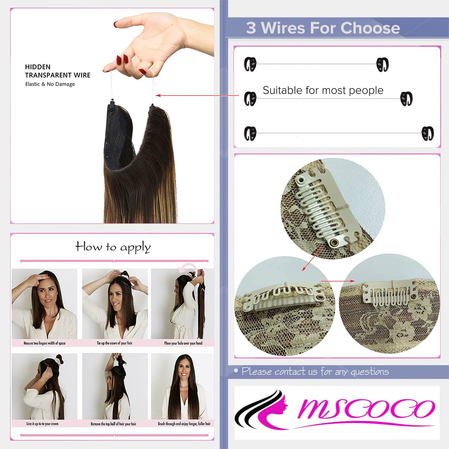 12 Inch Hair Extensions Real Human Hair Light Blonde to 613 Blonde Straight Hair Extensions Human Hair Extensions Hidden Transparent Fish Line Invisible Hairpiece