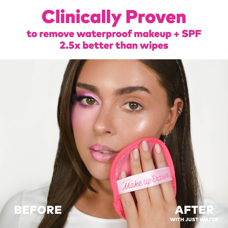 The Original MakeUp Eraser PRO, Effortlessly Remove All Makeup Using Only Water, Including Waterproof Mascara, Eyeliner, Foundation, Lipstick, Sunscreen,and More! Queen Purple, 1 ct.