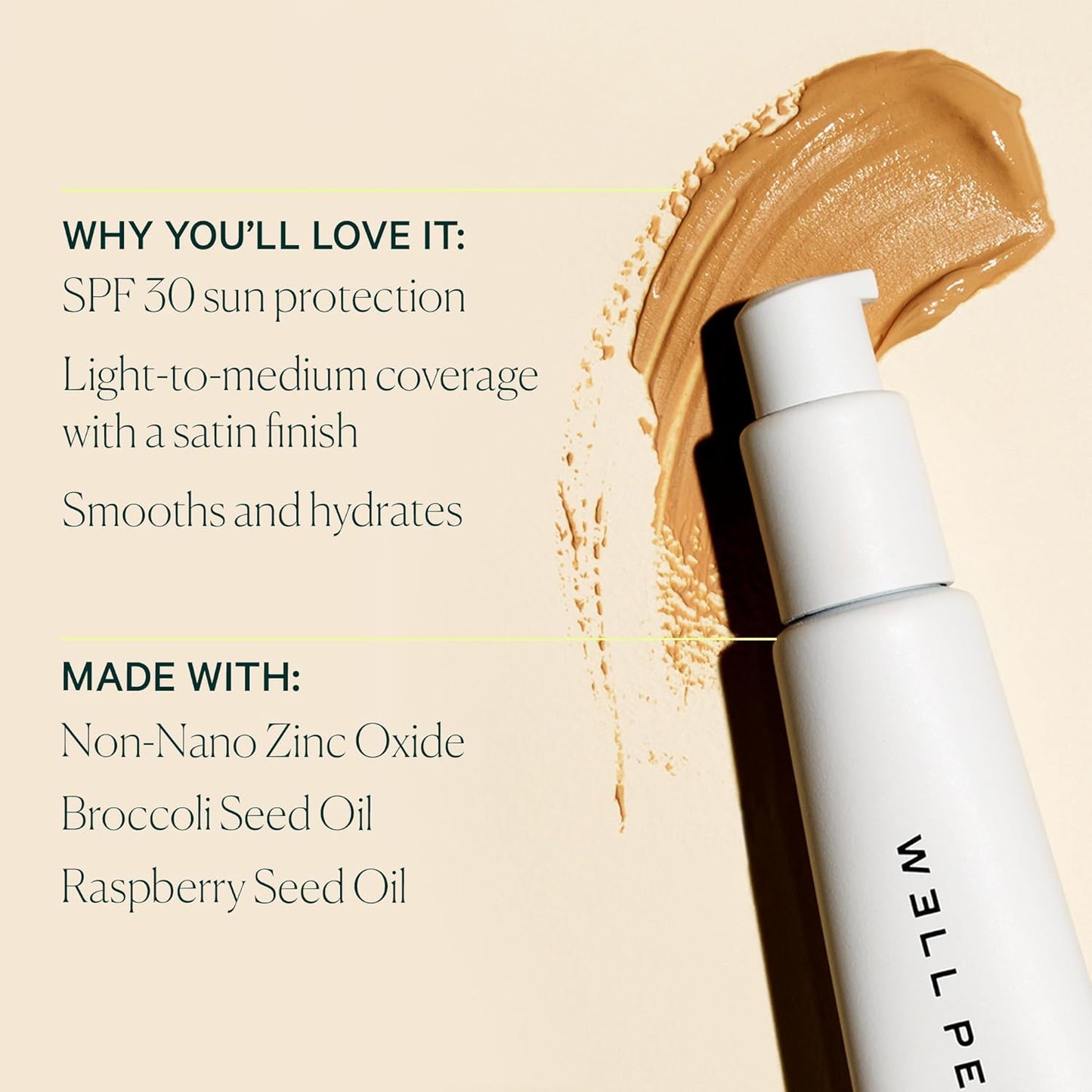 Well People Bio Tint SPF 30 Tinted Moisturizer - Vegan Skin Perfector | Smooths Imperfections, 5N