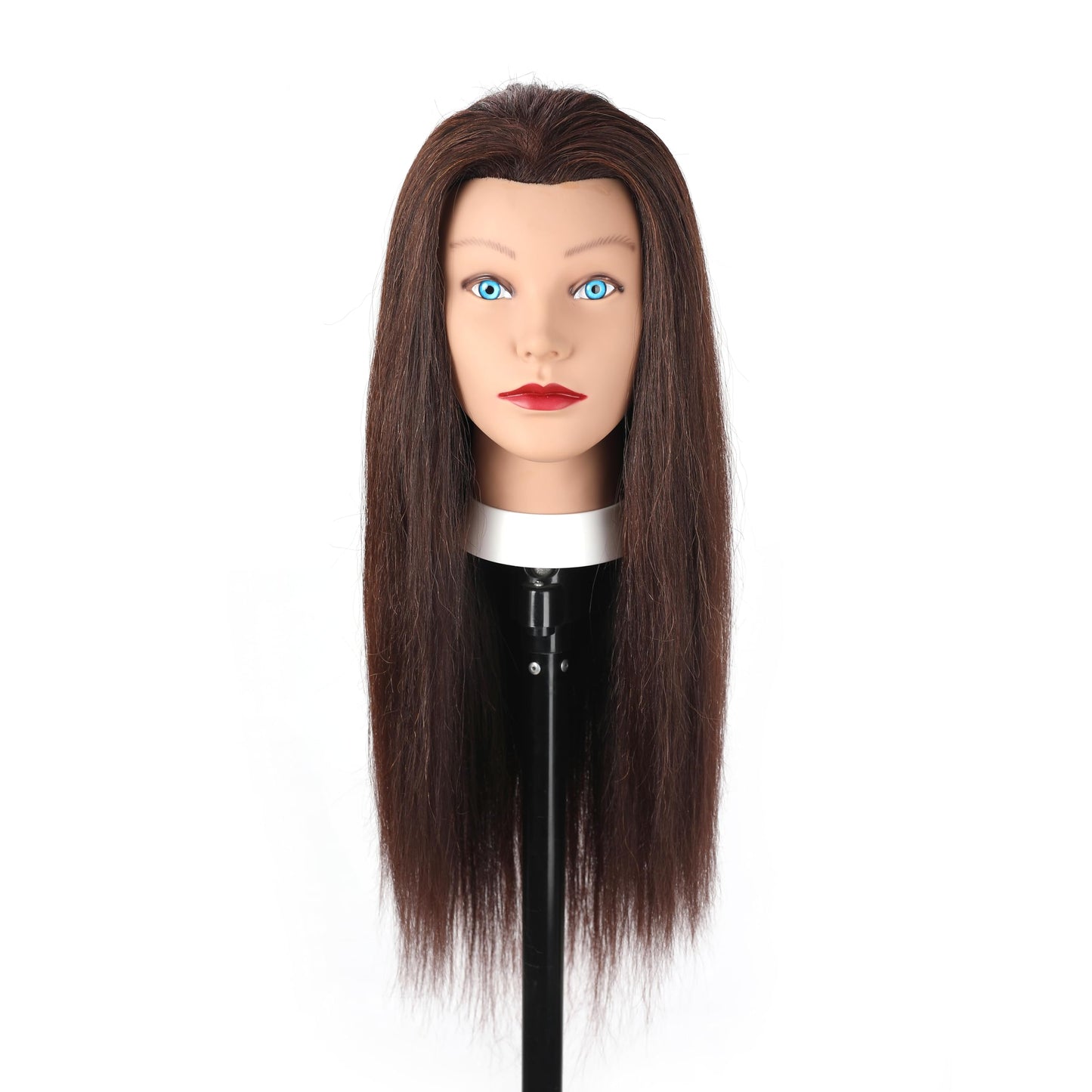 Stancia Manequin Head for Cosmentogoly Training Head and Stlyist Suppliew, Mannequin Head with 80% Human Hair, Doll Head for Hair Styling, Braiding, Practice