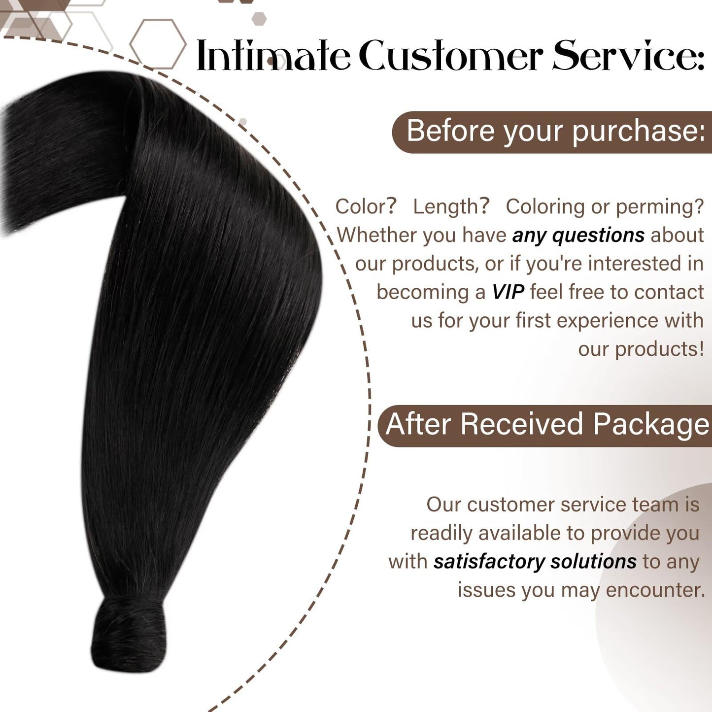 Hetto Ponytail Extension Human Hair Black 12Inch 70g