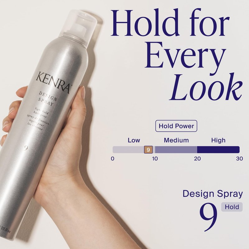 Kenra Professional Design Spray 9 | Light Hold Hairspray | Tames Frizz & Flyaways | Lightweight, Brushable Formula | All Hair Types | 10 oz (2-Pack)