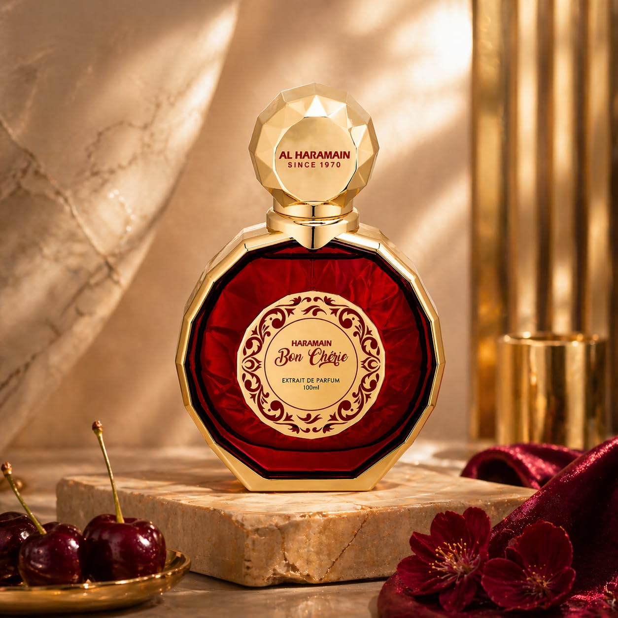 Al Haramain Bon Cherie Red Extrait De Parfum Spray for Women, 3.4 Ounce