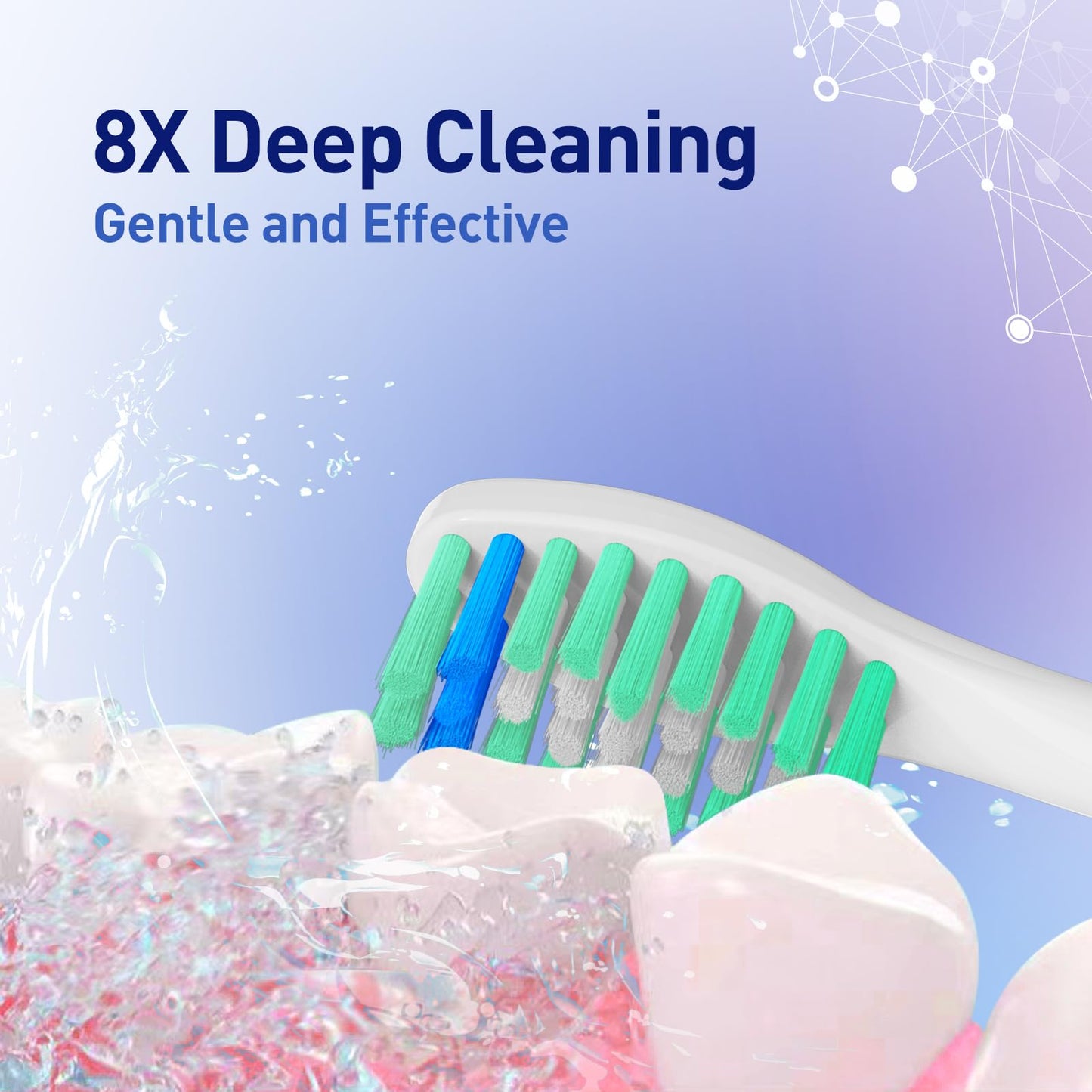 Replacement Brush Heads Compatible with Philips Sonicare Screw-on HX7022 HX7023 Essence E-Series Electric Toothbrush - Refills Heads for HX5610, 6 Packs