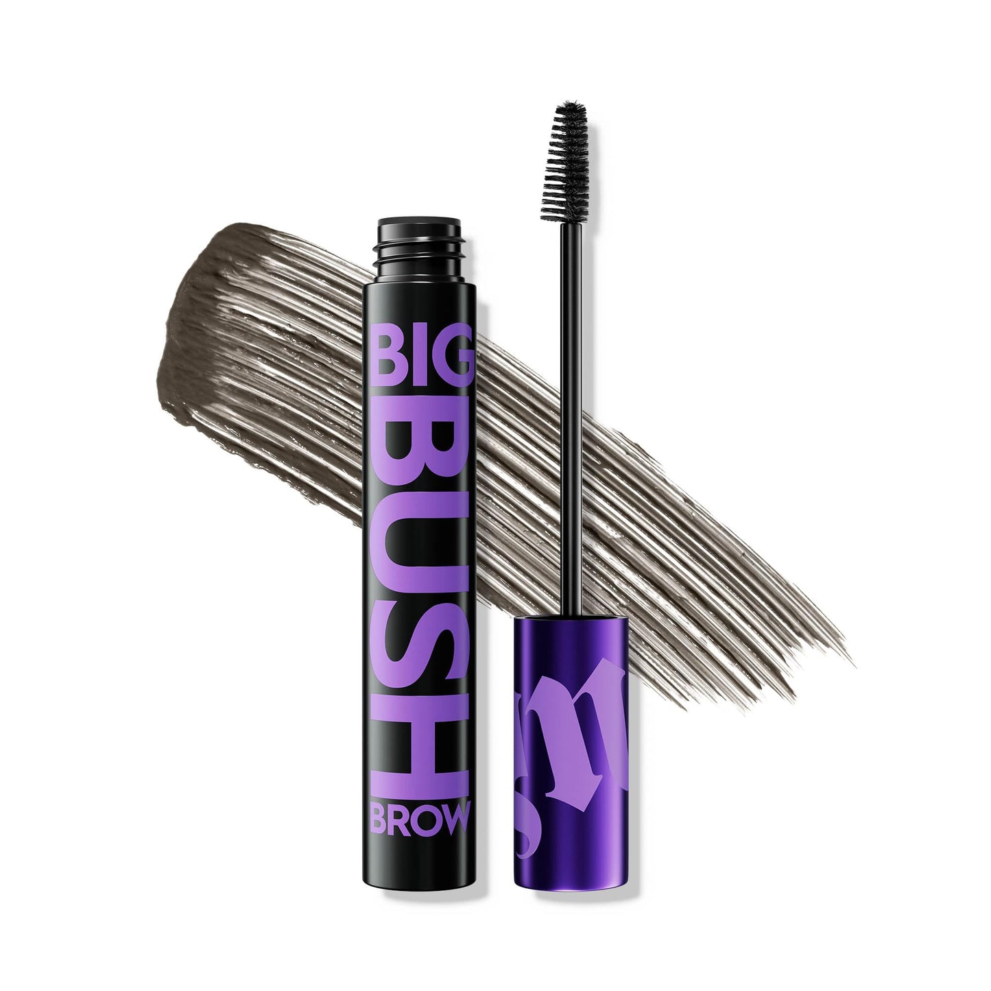 Urban Decay Big Bush Volumizing Tinted Eyebrow Gel (Dark Drapes - Universal Dark Brown), Waterproof, Smudge-Resistant, Flake-Resistant, Buildable Brow Gel Fibers, Up to 24 HR Hold - 0.19 fl oz
