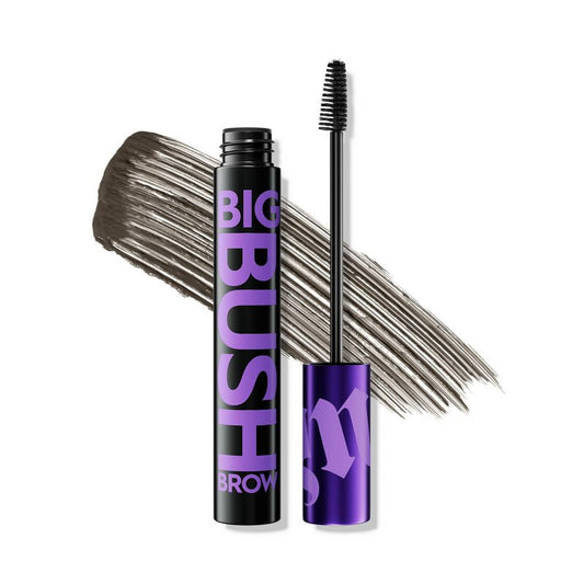 Urban Decay Big Bush Volumizing Tinted Eyebrow Gel (Dark Drapes - Universal Dark Brown), Waterproof, Smudge-Resistant, Flake-Resistant, Buildable Brow Gel Fibers, Up to 24 HR Hold - 0.19 fl oz