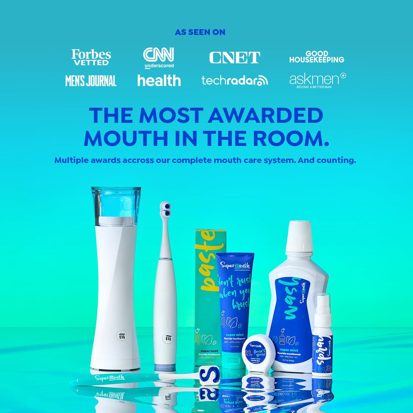 SuperMouth Smile Sidekick Sonic Toothbrush for Kids – Rechargeable, 3 Brushing Modes, Ultra-Soft Bristles, 2-Min Timer, Replaceable Brush Head – Includes Augmented Reality Sticker to Teach Brushing