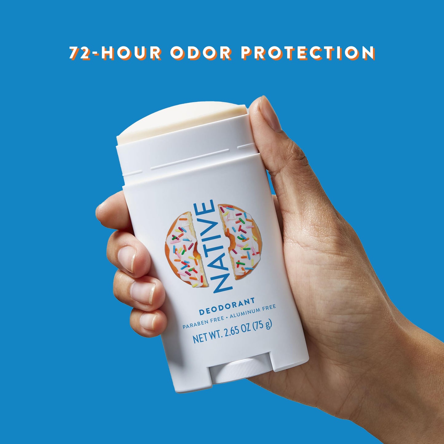 Native Deodorant | Limited Dunkin Donuts Edition | Aluminum Free with Baking Soda, Probiotics, Coconut Oil and Shea Butter | Vanilla Sprinkle 2.65oz