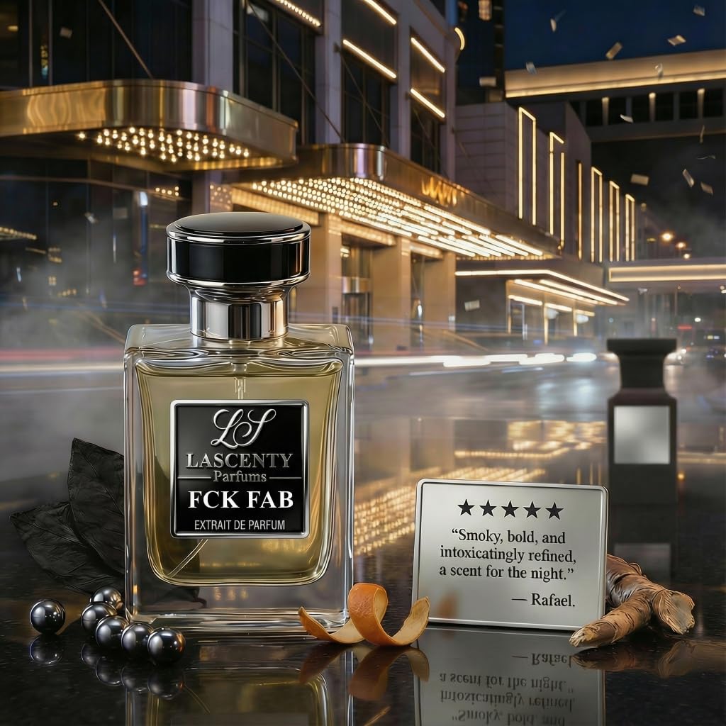 LaScenty FCK FAB Inspired by F. Fabulous, Leather Vanilla Tonka Perfume and Cologne for Men and Women, Long Lasting Intense Fragrance with Strong High Projection, 50 ml EDP