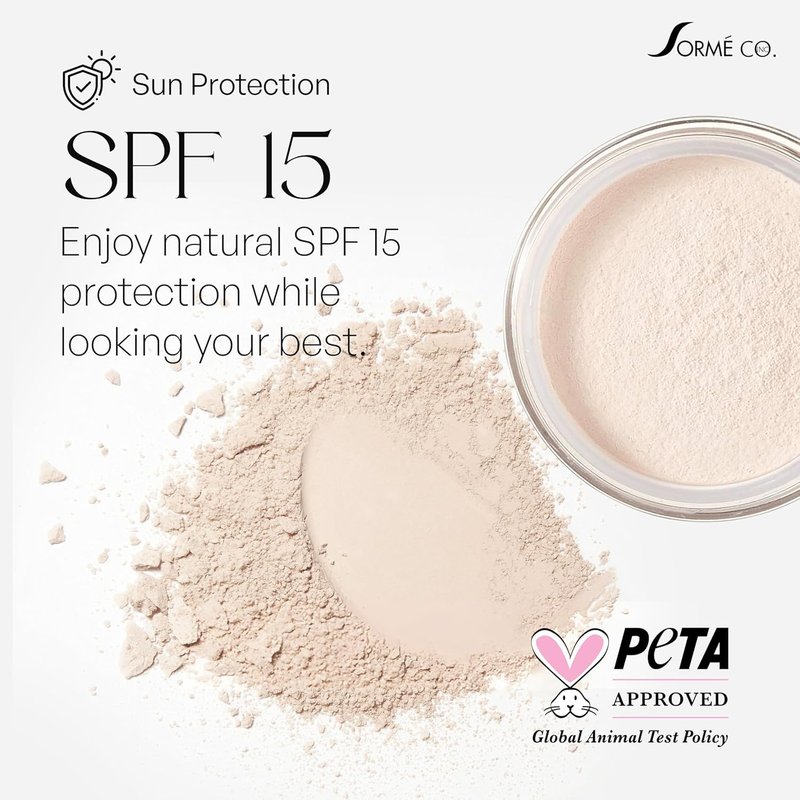 Sorme Treatment Cosmetics Mineral Secret Light Reflecting Powder 0.5oz | Hypoallergenic Matte Setting Powder Make-up with Oil-Control | Micronized Mineral Make Up Powder in Citron | SPF15 Loose Powder