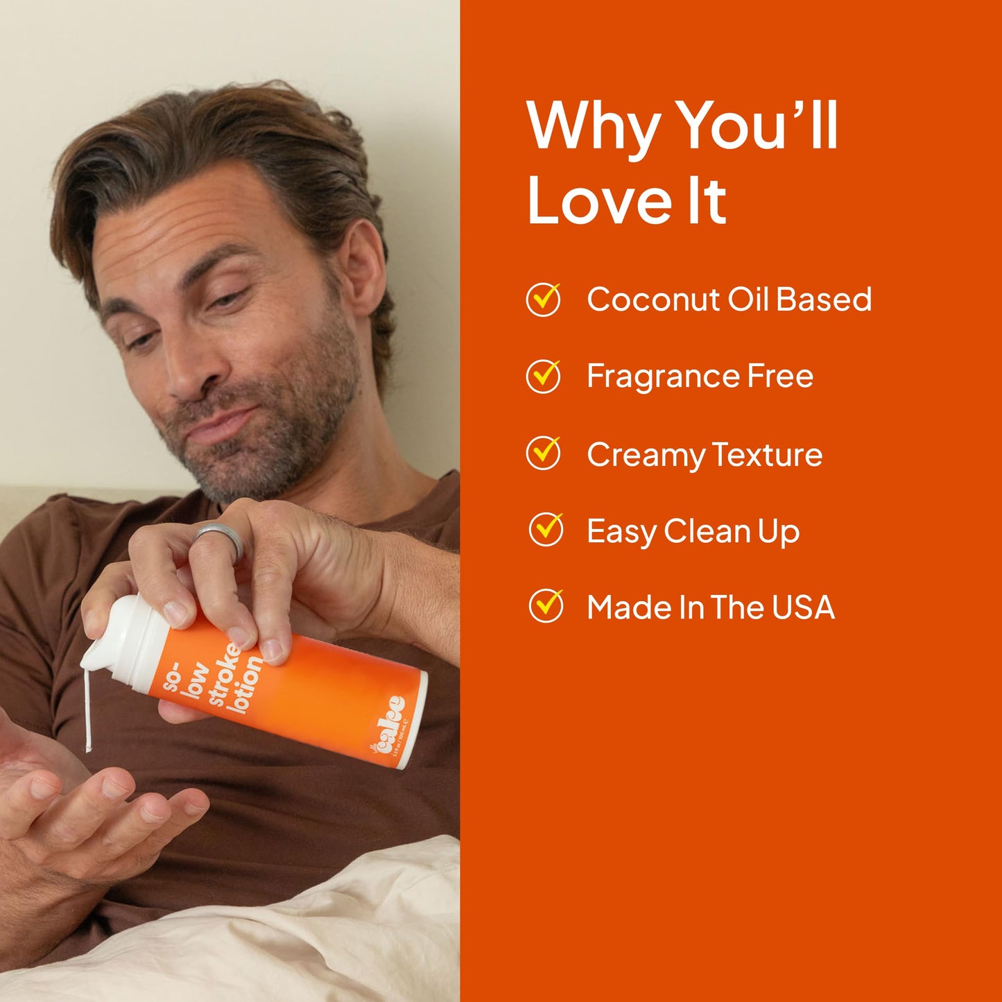 Hello Cake So-Low Stroker Lotion - Creamy Moisturizing and Long-Lasting Below the Belt Solo Bator Cream for Men, With Coconut Oil, Avocado Oil, Aloe Vera, 8 fl oz