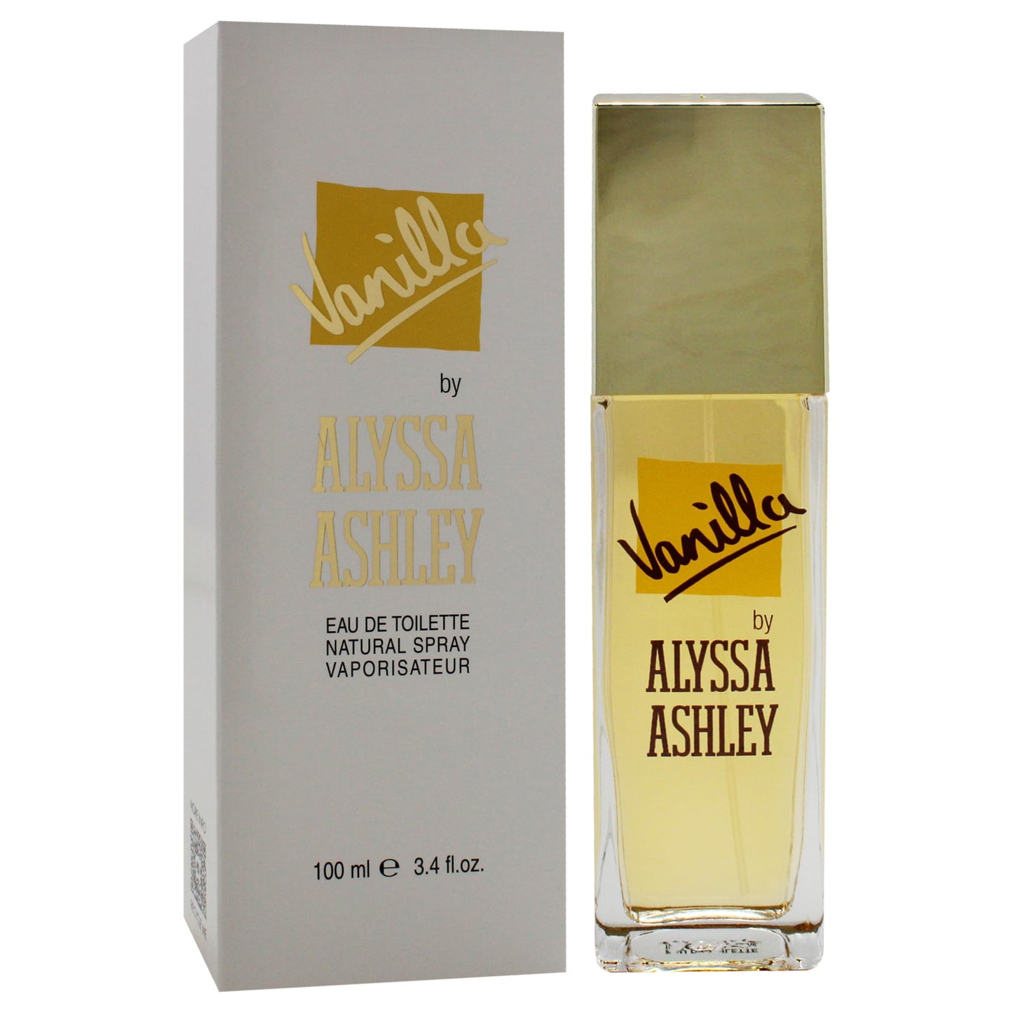 Alyssa Ashley Vanilla - Perfumes for Women and Cologne for Men - Vanilla Fragrance with White Flowers and White Rose Petals - 3.4 oz EDT Spray