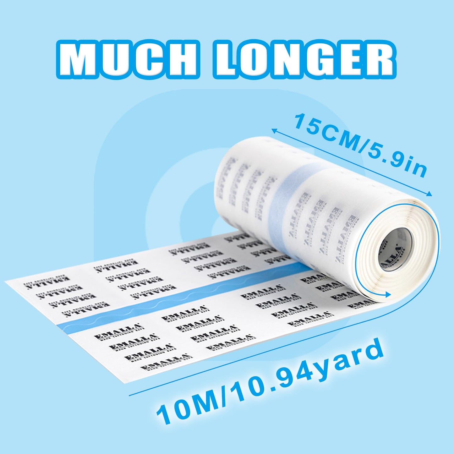 Tattoo Aftercare Bandage - 6'' x 11yard Second Skin Tattoo Bandage Covers Latex-Free Tattooing Bandage Wrap Waterproof Matte Protective Film for Initial Healing Protective and Skin Repair