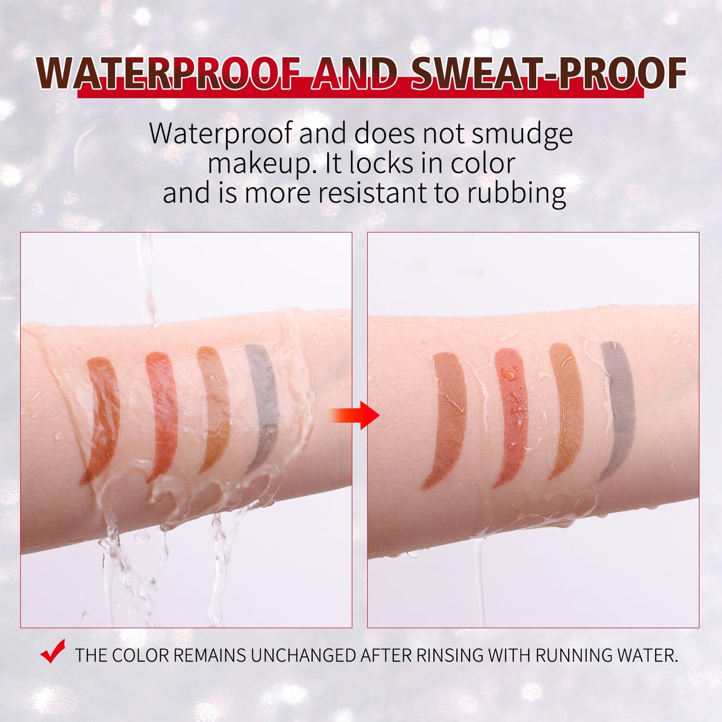 JUAAZIN Espresso Peel Off Brow Tinting Gel with Tweezer - Long-Lasting Tattoo Eyebrow Dye, Waterproof Sweatproof Smudge-Proof Transfer-Resistant Brow Filler Gel, Multi-Day Wear At-Home Brow Tint 04#