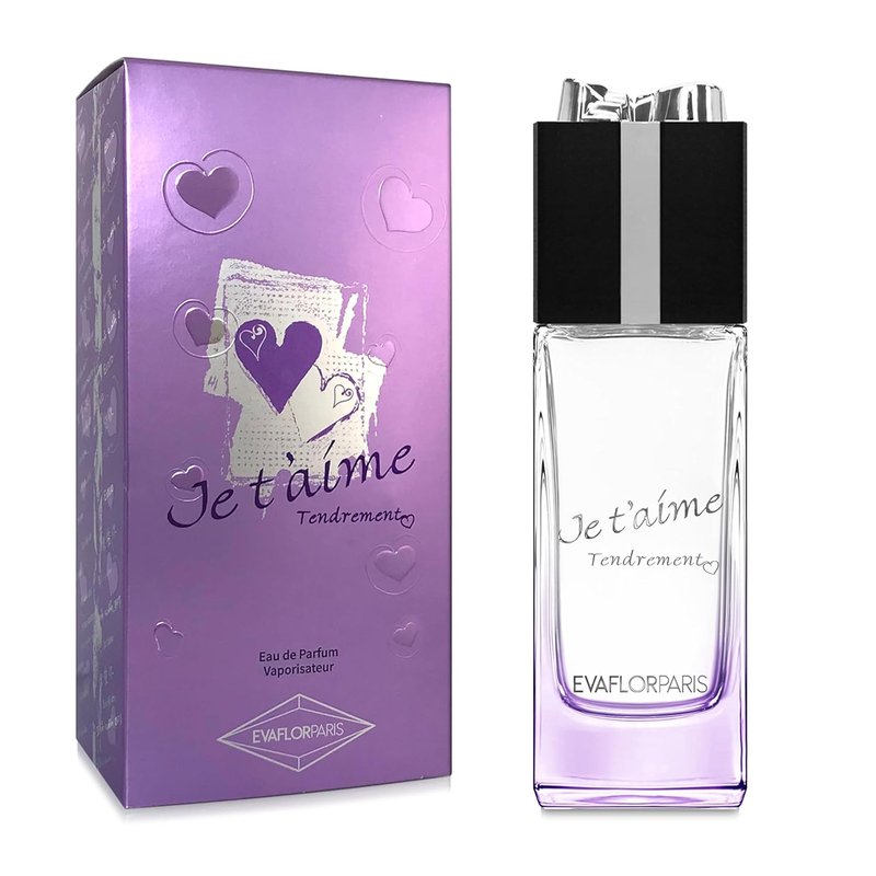 EVAFLORPARIS Je T’AIME Tendrement Eau de Parfum for Women - Sweet Fruity Scent with Lemon, Caramel & Vanilla | 3.4 Fl Oz Spray