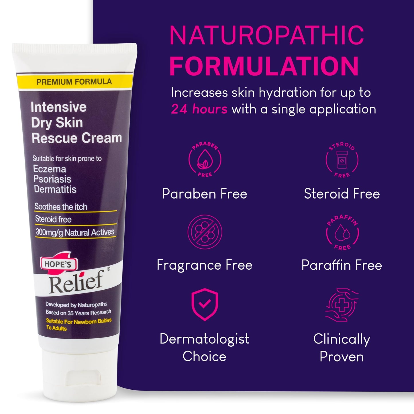 Hope's Relief Premium Itchy Dry Skin125g