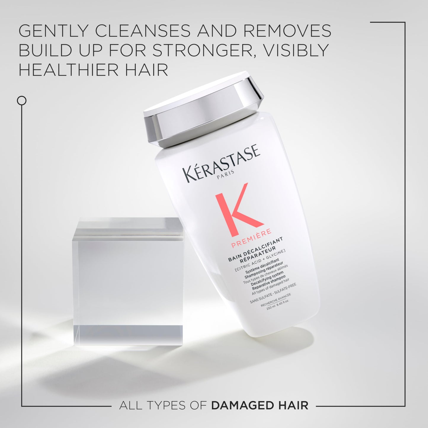 Kerastase Premiere Sulfate-Free Hair Repair Shampoo - Strengthening & Smoothing, For Breakage & All Damaged Hair Types, Removes Buildup and Decalcifies With Citric Acid