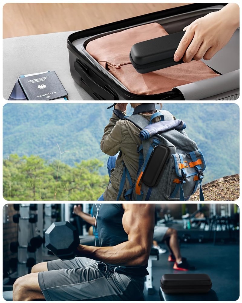 FINETCH Hard Travel Case for OBlade QP2520/QP2530/QP2620/QP2630 – Waterproof Portable Storage Bag for OBlade Hybrid Electric Trimmer & Braun Series Shaver