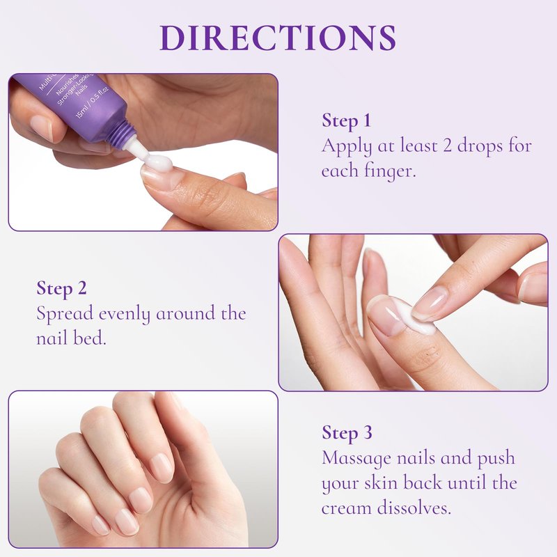 WM WONDER MOJO Nail & Cuticle Cream with Keratin, Biotin & Ceramides – Non-Greasy Deep Hydration, Strengthens Nails & Softens Cuticles, 15ml(Pack of 1)