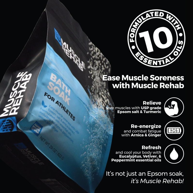 Epsom Salt Bath Soak with Arnica - Fast-Dissolving Muscle Relief Salts | 2 Pack, 29 oz