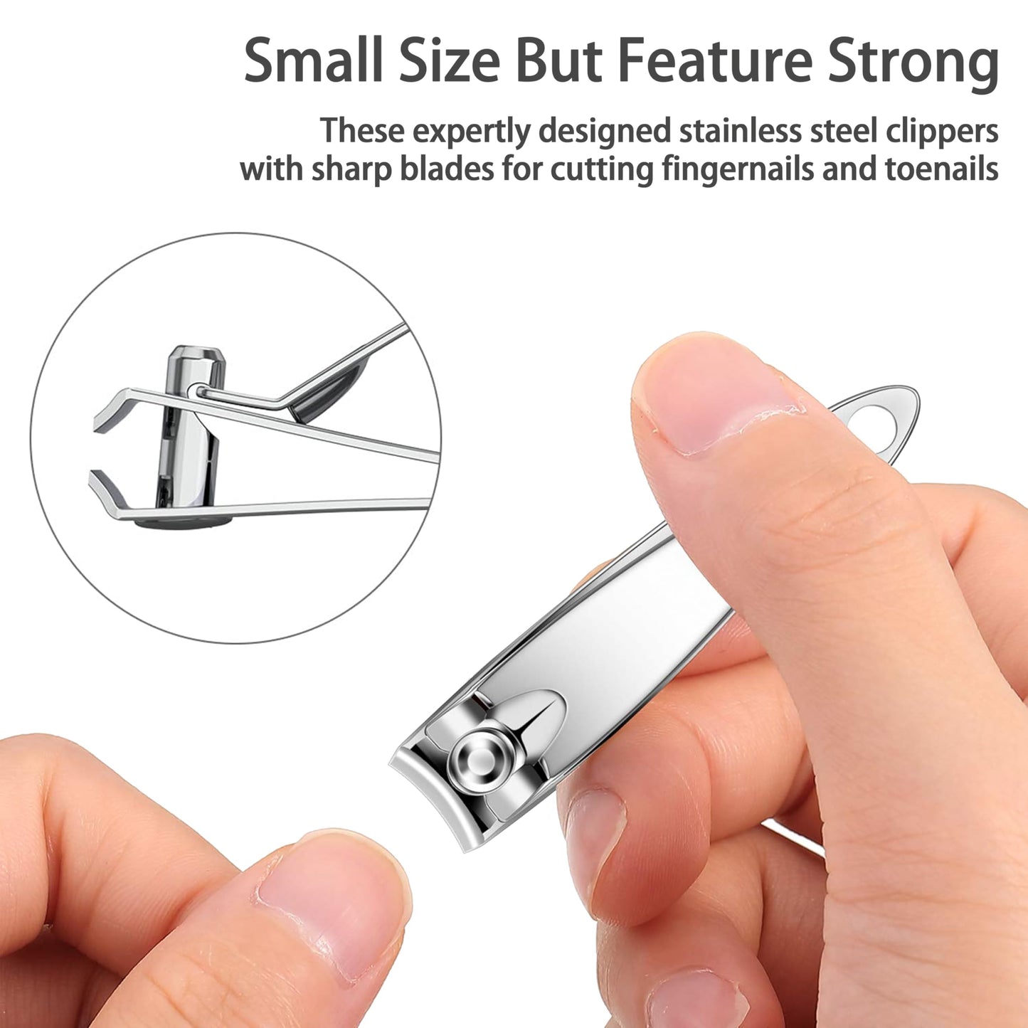 AVERZELLA 100-Pack Nail Clippers Bulk, Toenail Fingernail Clippers Pack, Stainless Steel Toe Nail Clippers Multipack, Travel Mini Nail Cutter Trim Nail Clippers for Men Women Adults or Homeless