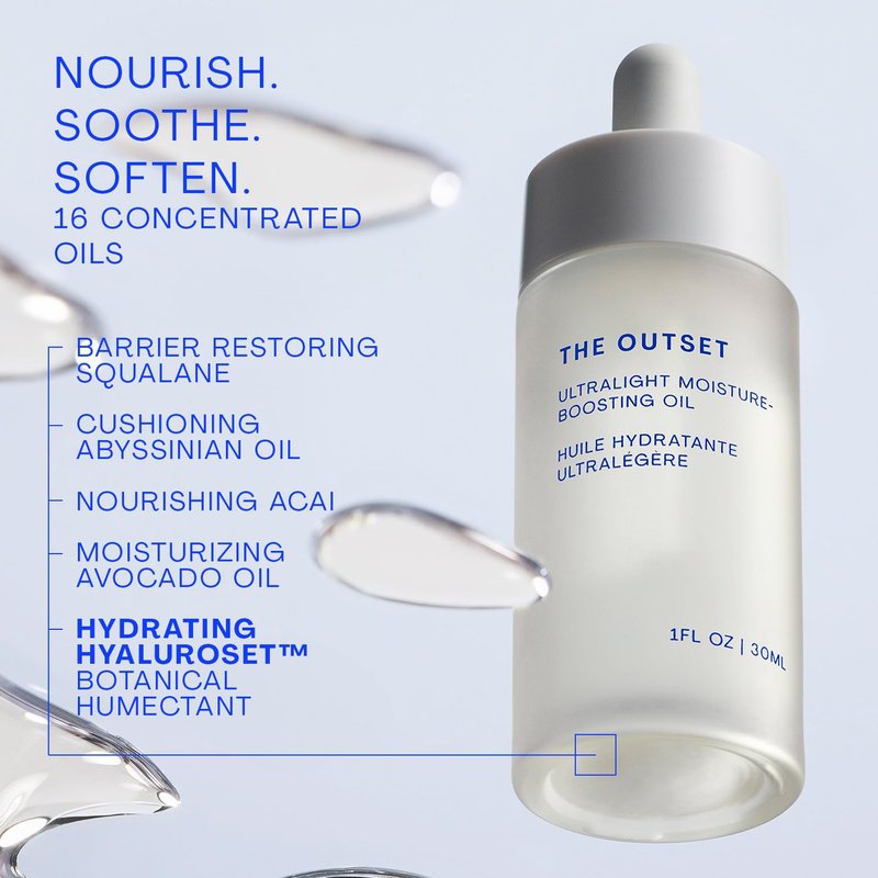 Ultralight Hydrating Face Oil with Squalane - Fast-Absorbing, Fragrance-Free Moisturizer for All Skin Types | 1 fl oz