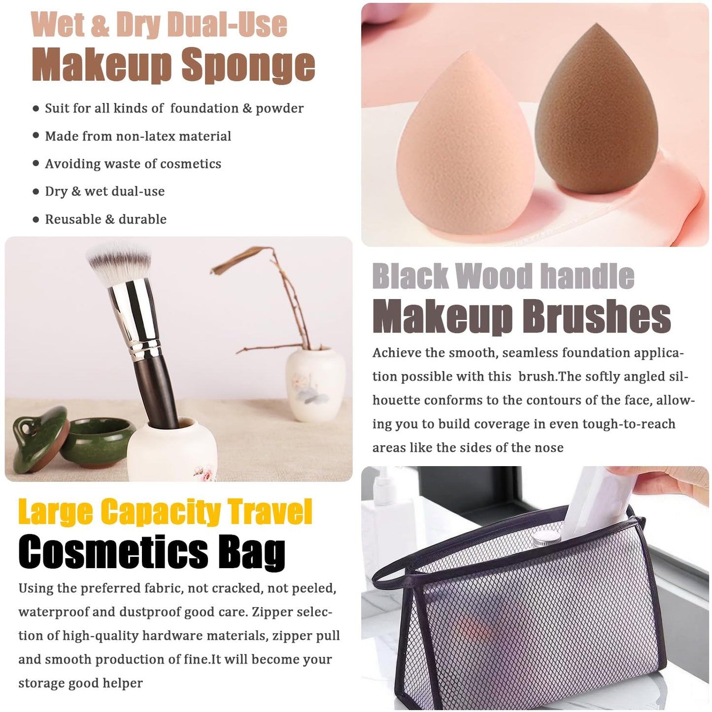 All-in-One Makeup Kit for Women - Complete Travel Gift Set with Eyeshadow, Foundation, Lipstick & More | Perfect for Teens & Girls