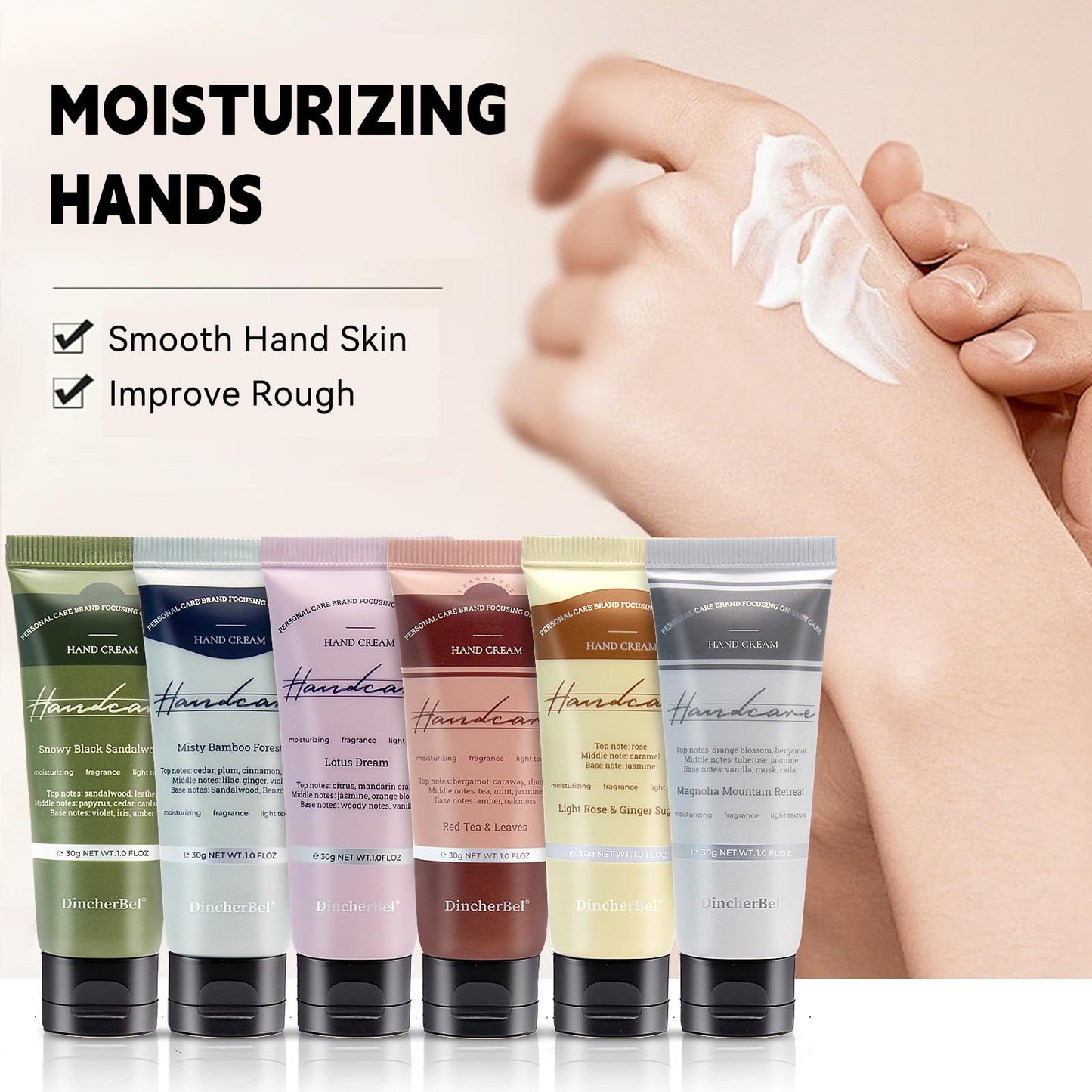 DincherBel 48 Pack Hand Cream Set - Travel Size Moisturizing Scented Hand Lotion for Dry Skin, Ideal Holiday Gift for Women