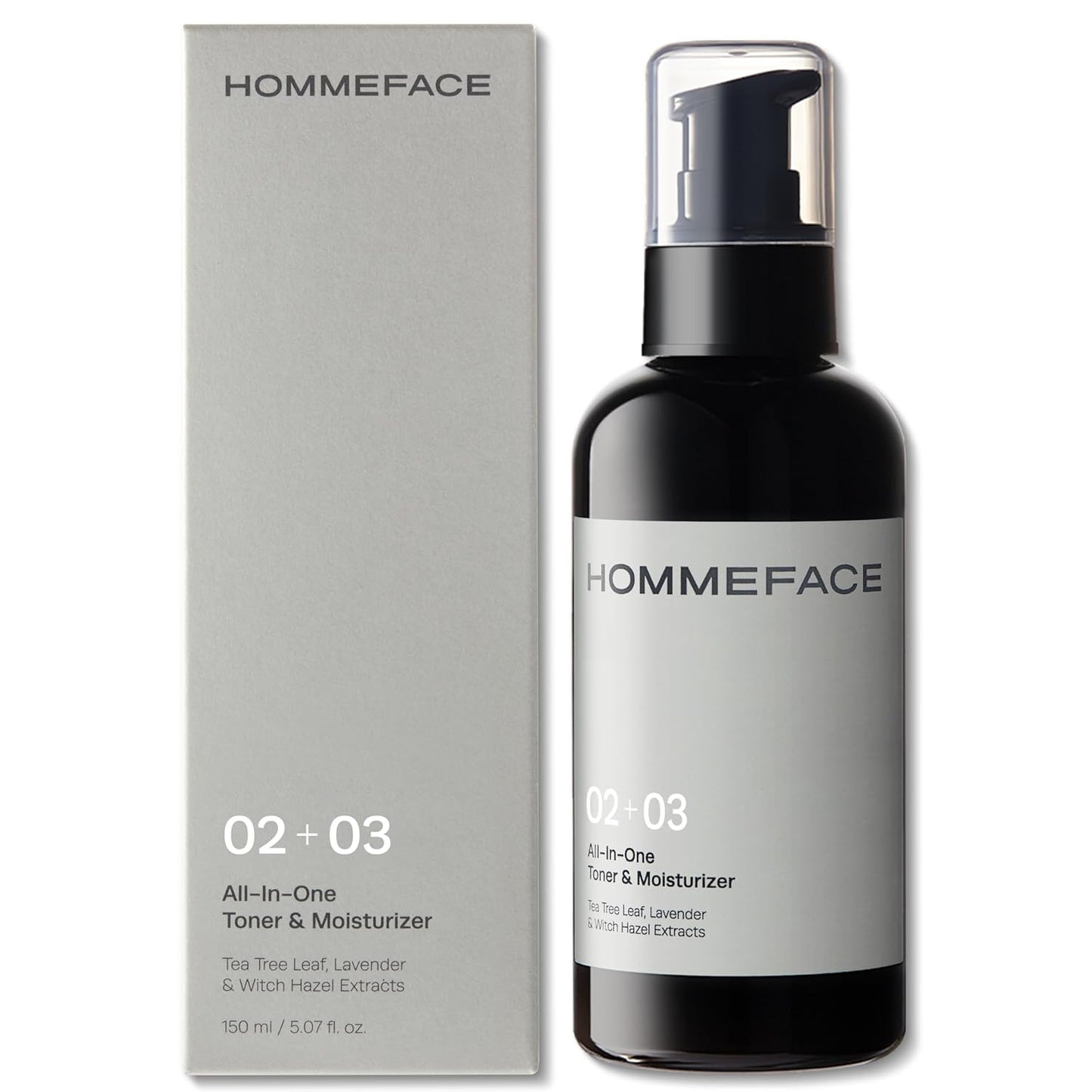 Men’s All-in-One Face Toner & Moisturizer - Lightweight, Alcohol-Free Korean Skincare | 5.07 fl oz with Collagen & Ceramide