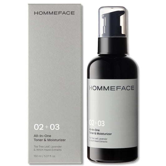 Men’s All-in-One Face Toner & Moisturizer - Lightweight, Alcohol-Free Korean Skincare | 5.07 fl oz with Collagen & Ceramide