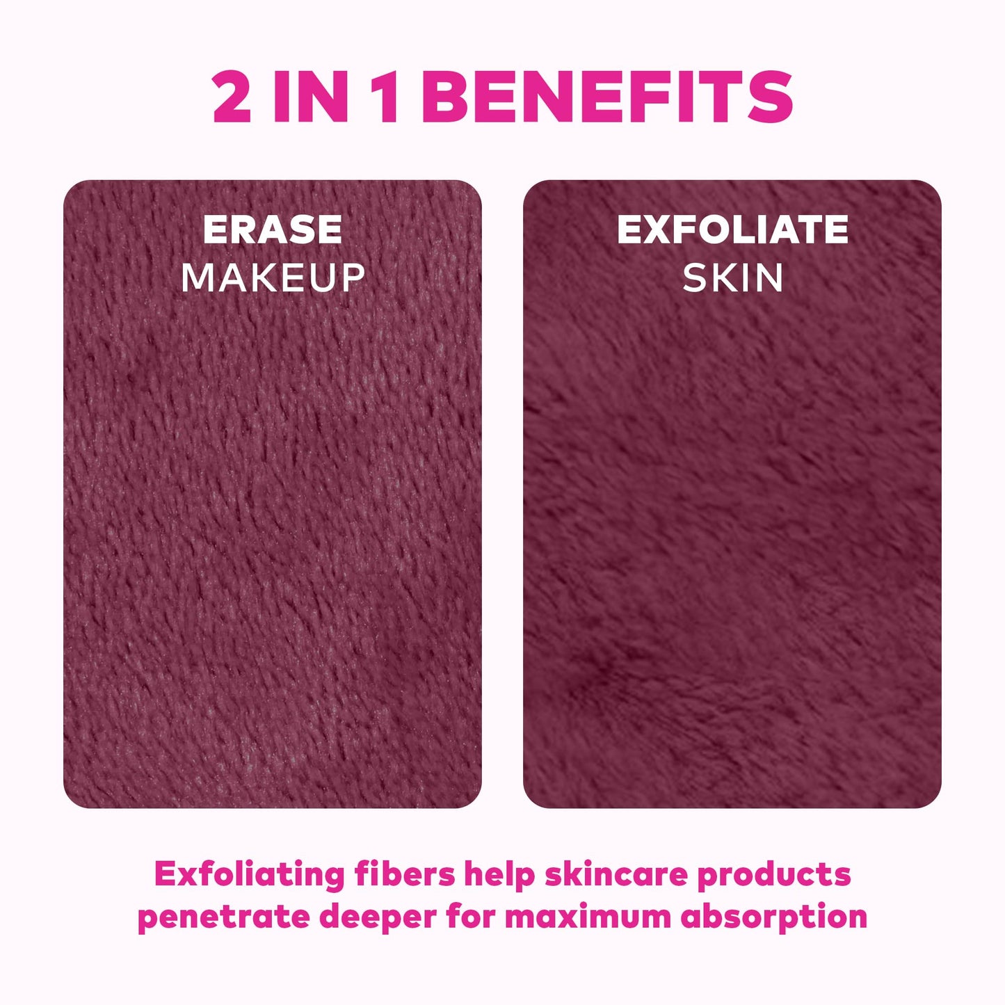 The Original Makeup Eraser 7-Day Set, Erase All Makeup with Just Water, Including Waterproof Mascara, Eyeliner, Foundation, Lipstick, Sunscreen, and More! Minnie & Mickey, 7ct.