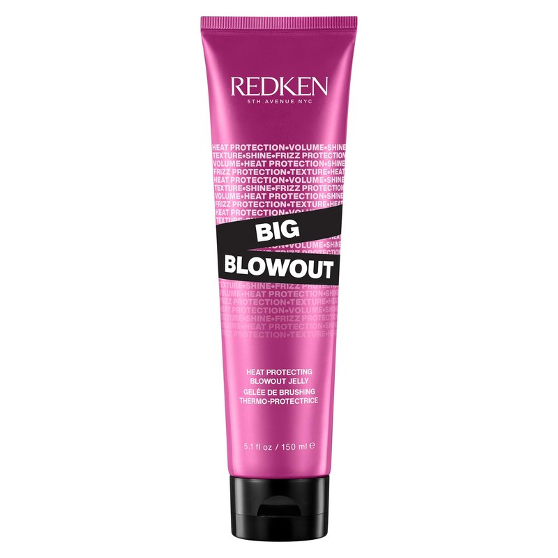 Redken Big Blowout Heat Protection Jelly For All Hair Types - Blowdry gel, Offers Shine and Texture with Frizz Control, Provides Volume for Fine Hair