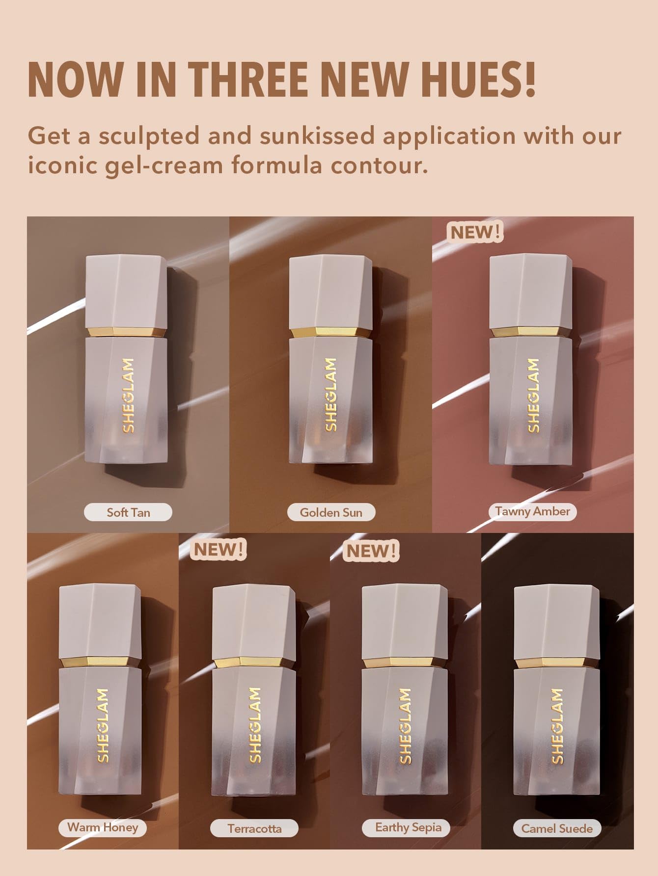 SHEGLAM Sun Sculpt Liquid Contour Stick Long Lasting Cream Bronzer Makeup-Warm Honey