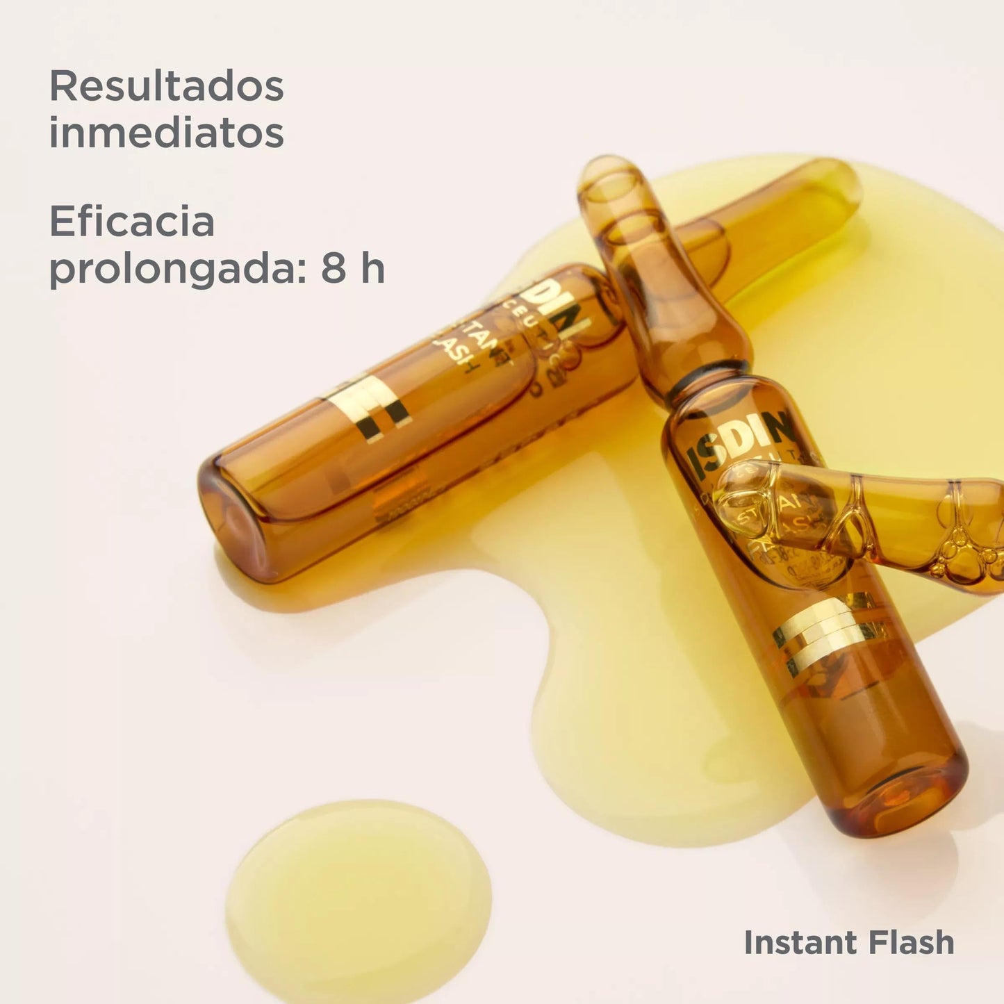 Isdinceutics Instant Flash Firming and Lifting Serum for Face with Antioxidants and Hyaluronic Acid - 5 ampoules, 0.06FL OZ x 5